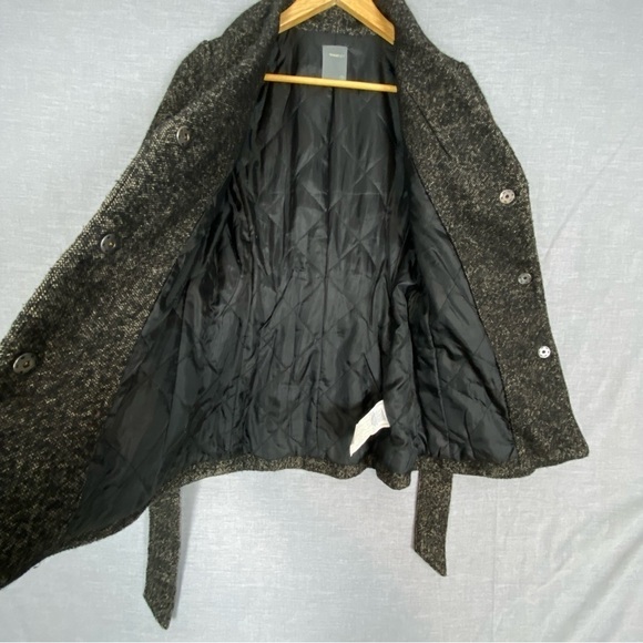 Smart Set Belted Jacket Coat Sz XS Wide Lapels Snap Close Cropped Trench Style - Picture 4 of 12